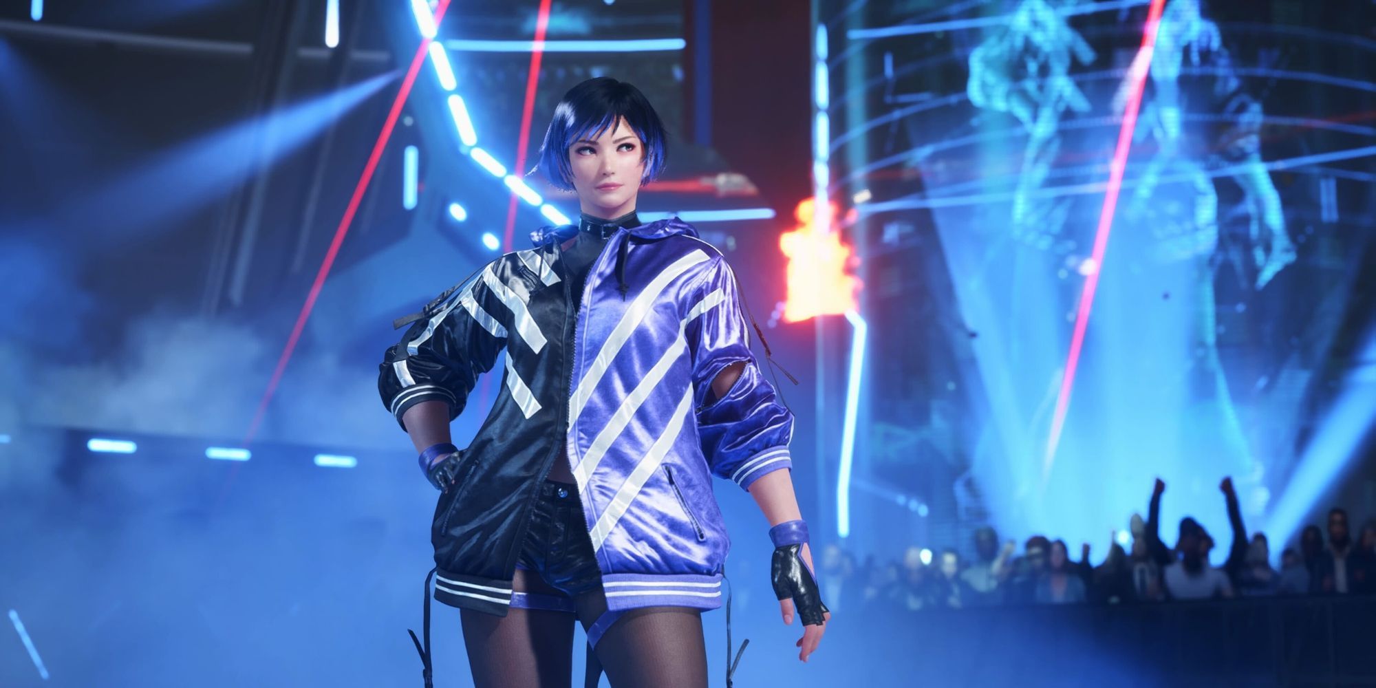 Reina in Tekken 8's campaign mode.