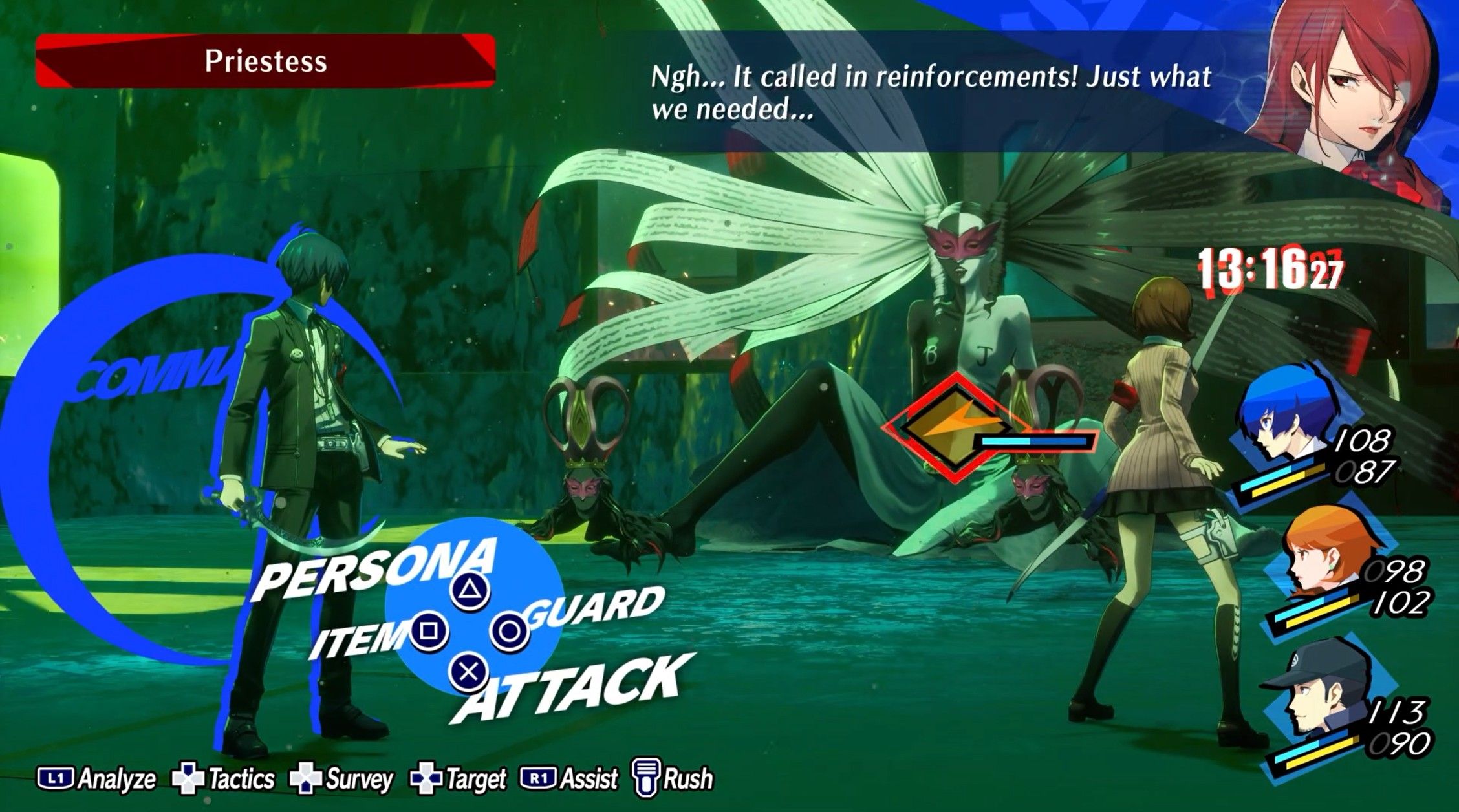 How To Defeat Priestess On The First Full Moon In Persona 3 Reload
