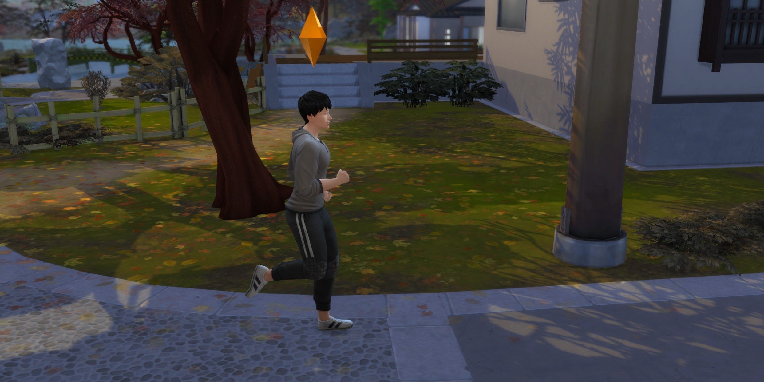 The Sims 4: A Sim Jogging