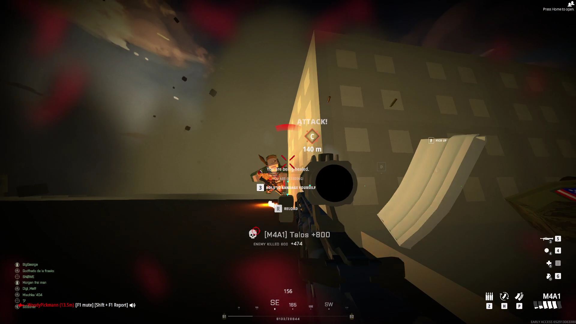 BattleBit Remastered: An Enemy Soldier Crawling In Close To Be Killed