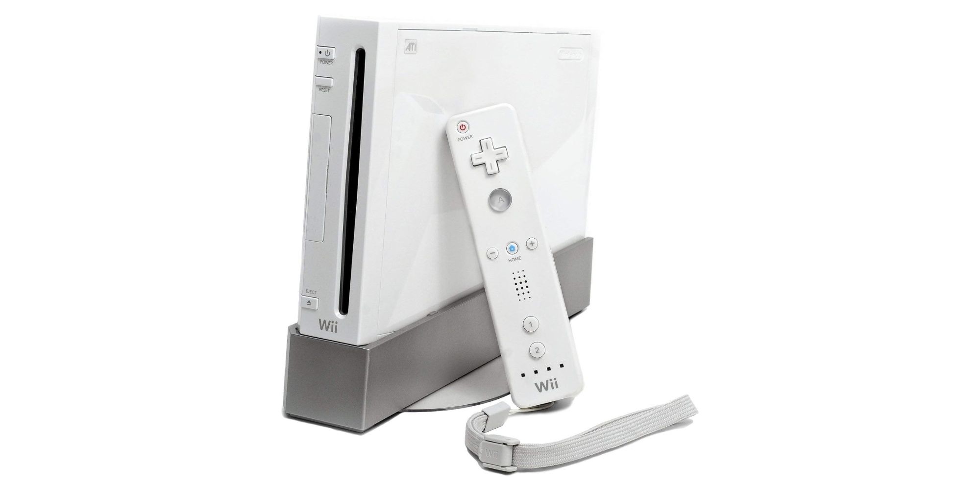 A pitcure of the wii console on a white background