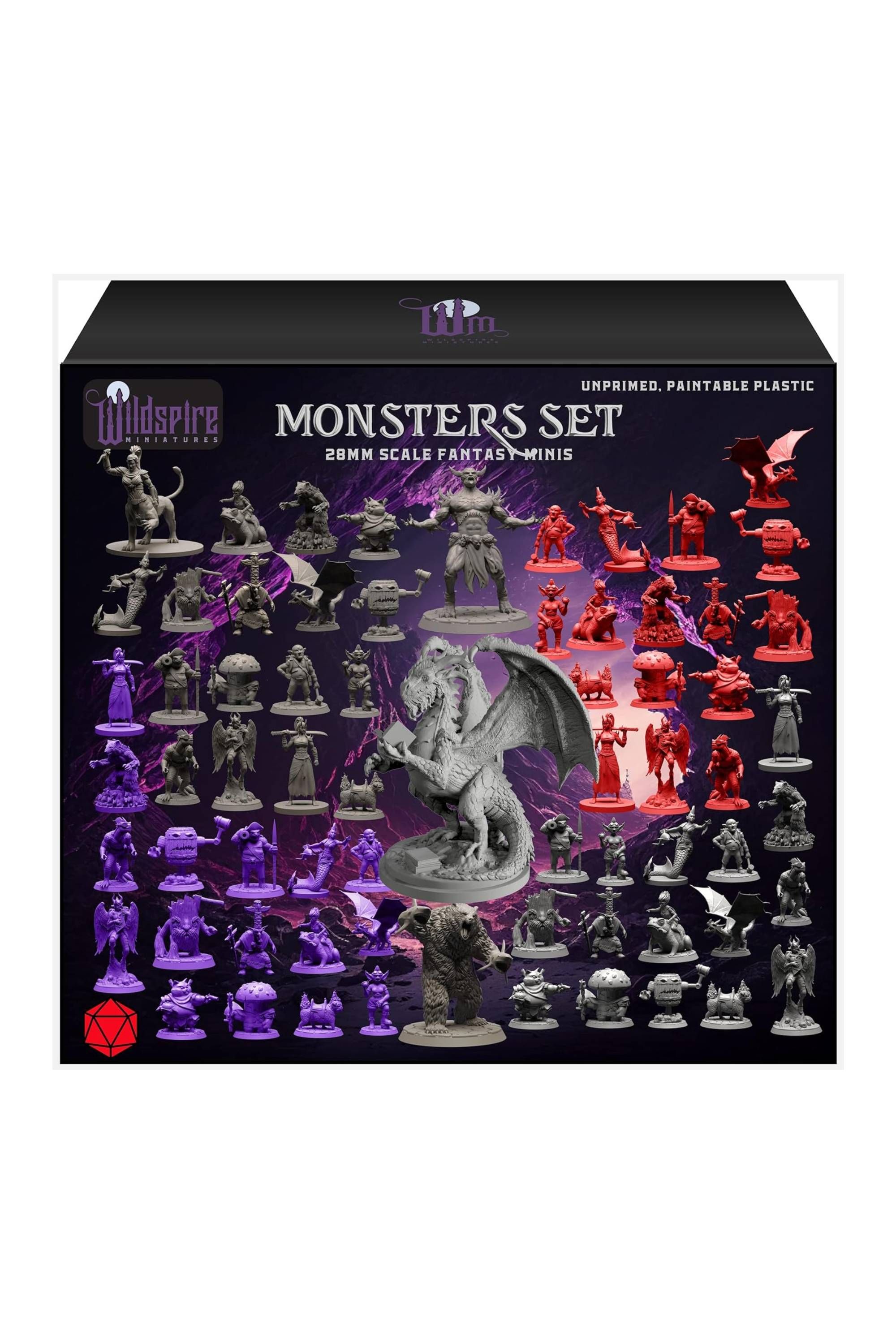 Wildspire Miniatures Fantasy-Minis-Monster-Set im Maßstab 28 mm