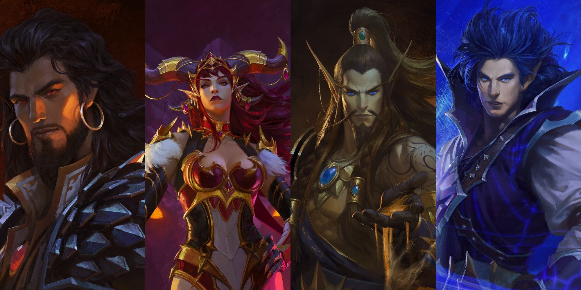 World of Warcraft: Dragonflight's Wrathion, Alextrasza, Nozdormu and Kalecgos.