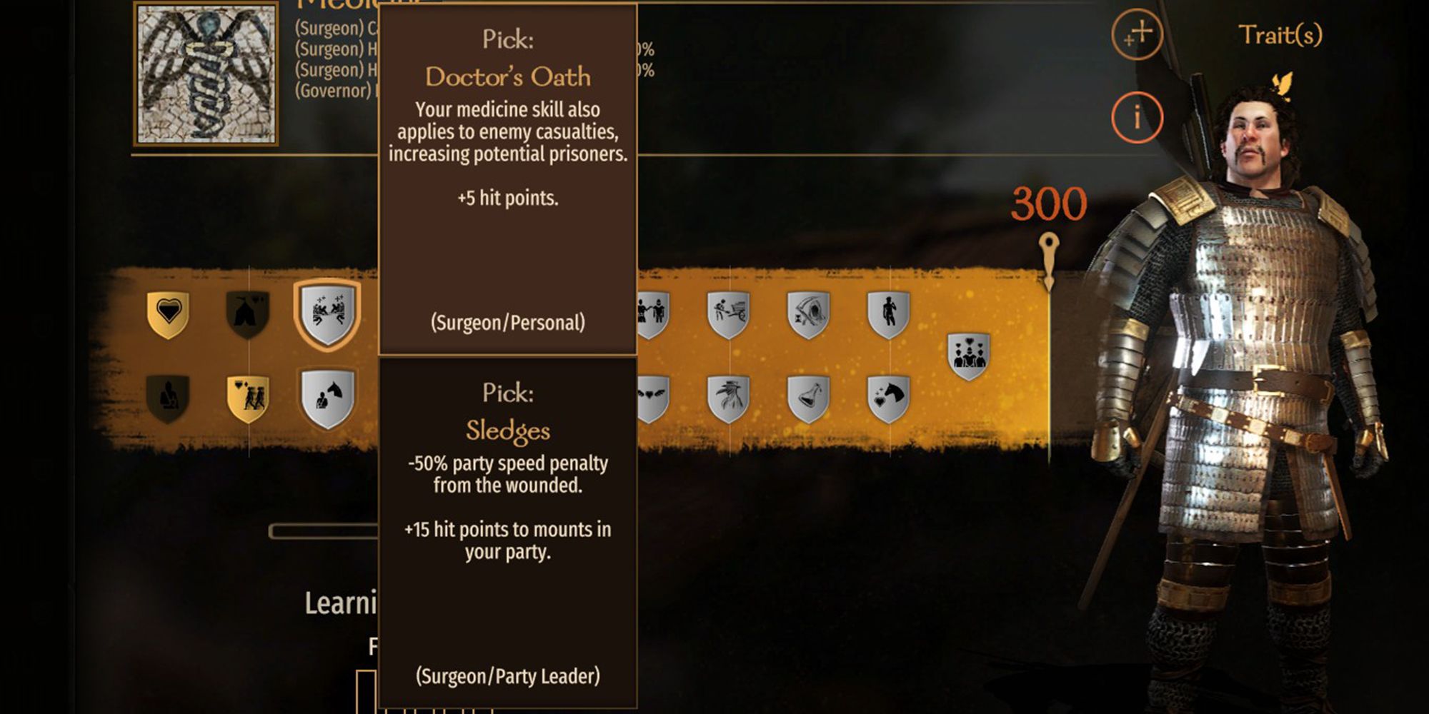 The best Medicine Skill Choices In Mount & Blade 2: Bannerlord