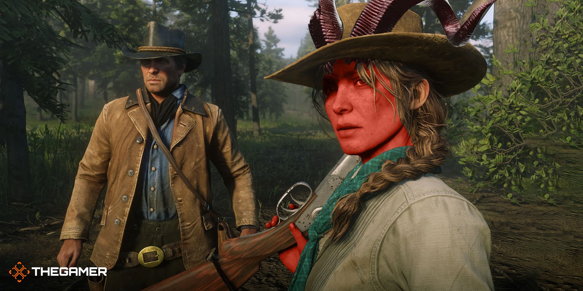 Sadie Adler from Red Dead Redemption 2 as a tiefling