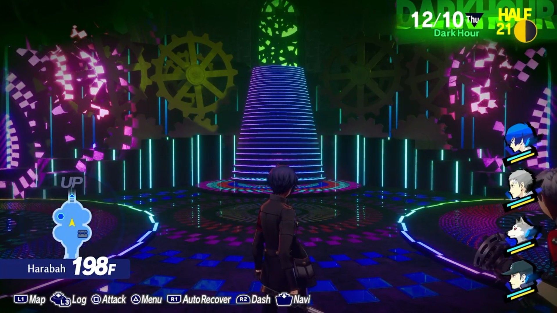 a border floor in harabah showing the colors and patterns persona 3 reload p3r