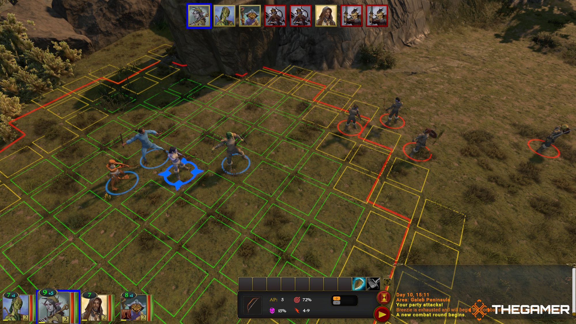 A Party Starts Battle Against Bandits In Archaelund