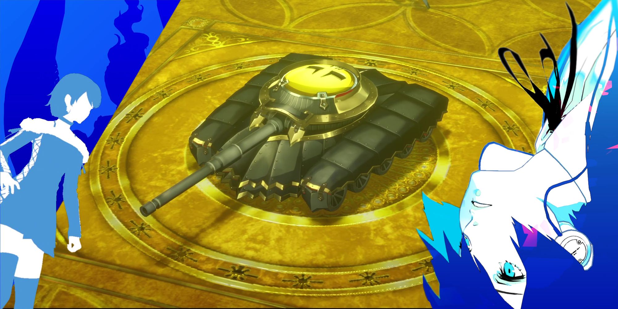 A picture of Persona 3 Reload showing Raging Turret after an attack_