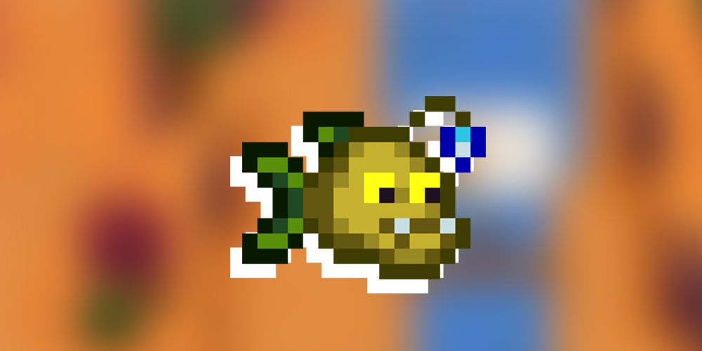 Legendary angler fish on blurred background