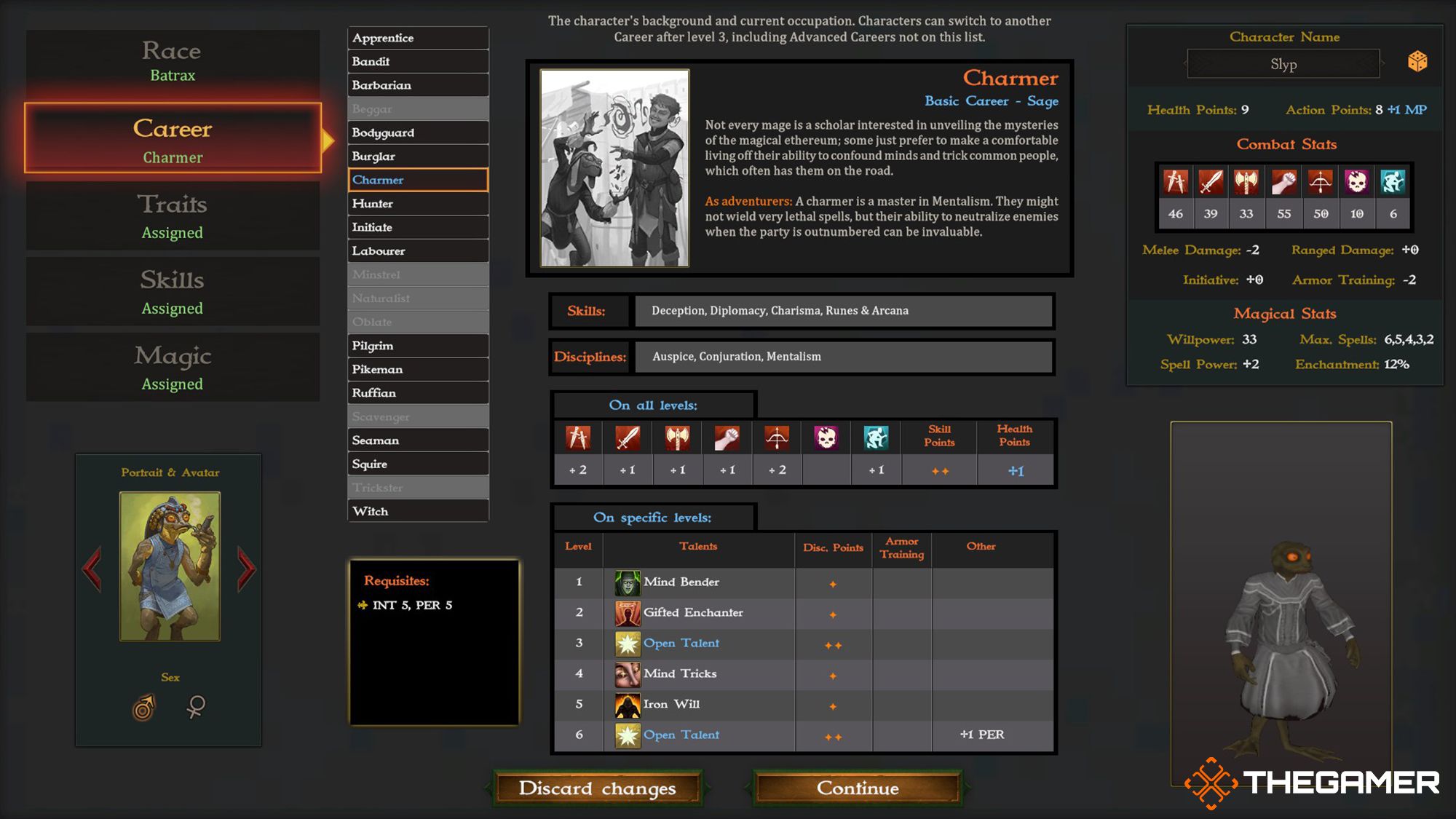 Archaelund&rsquo;s Career Screen