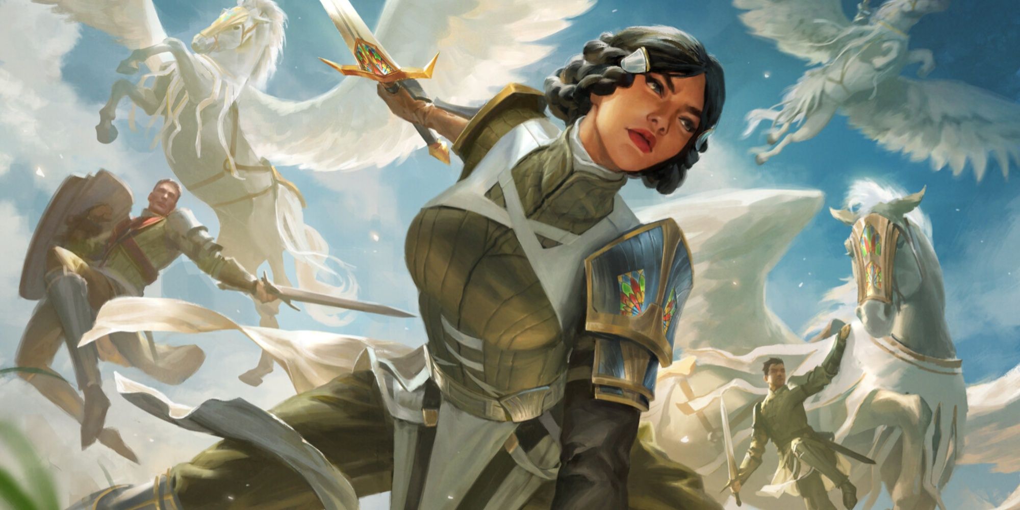artwork for resolute reinforcements MTG Dominaria United