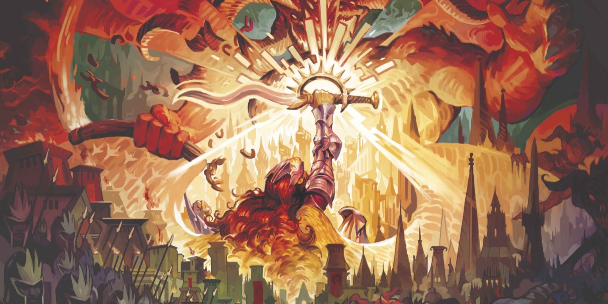 artwork for warleader&rsquo;s call MTG Murders at Karlov Manor