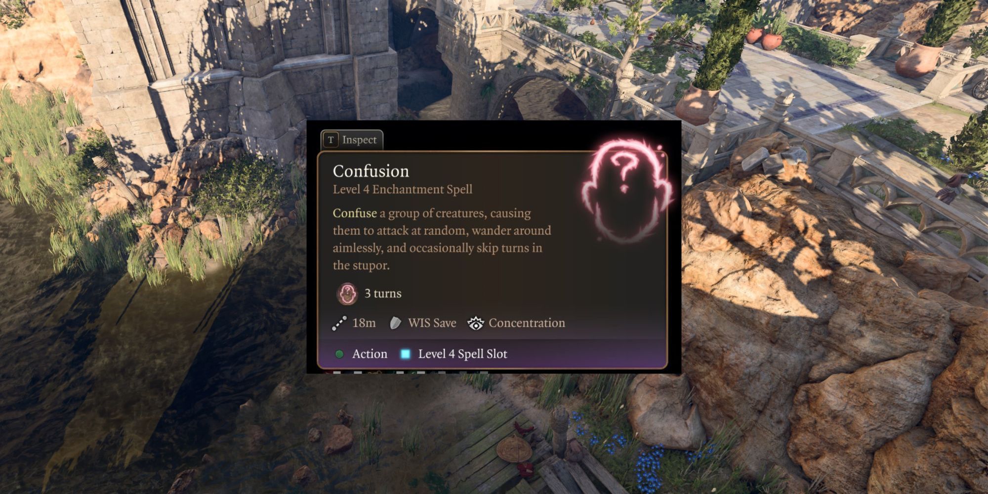 Baldur's Gate 3 Confusion inspect screen