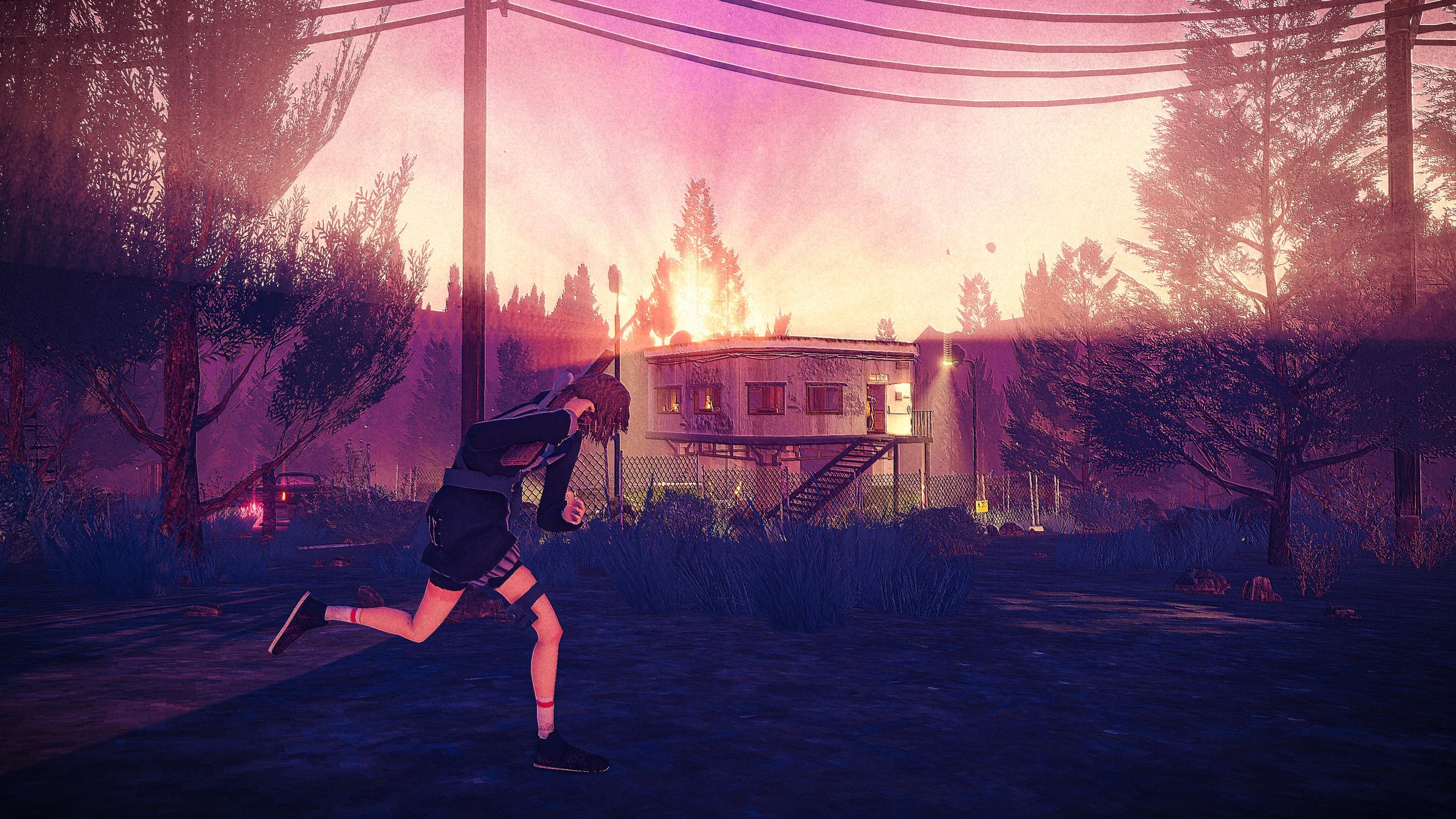 The Girl running in Children of the Sun.