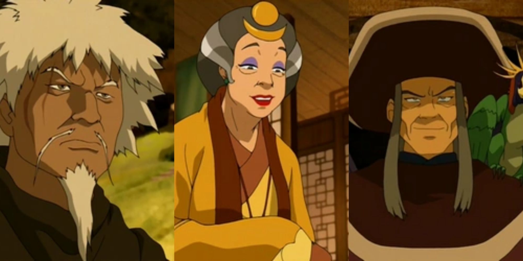 Jeong Jeong, the Fortune Teller, and the Pirate Captain in Avatar: The Last Airbender