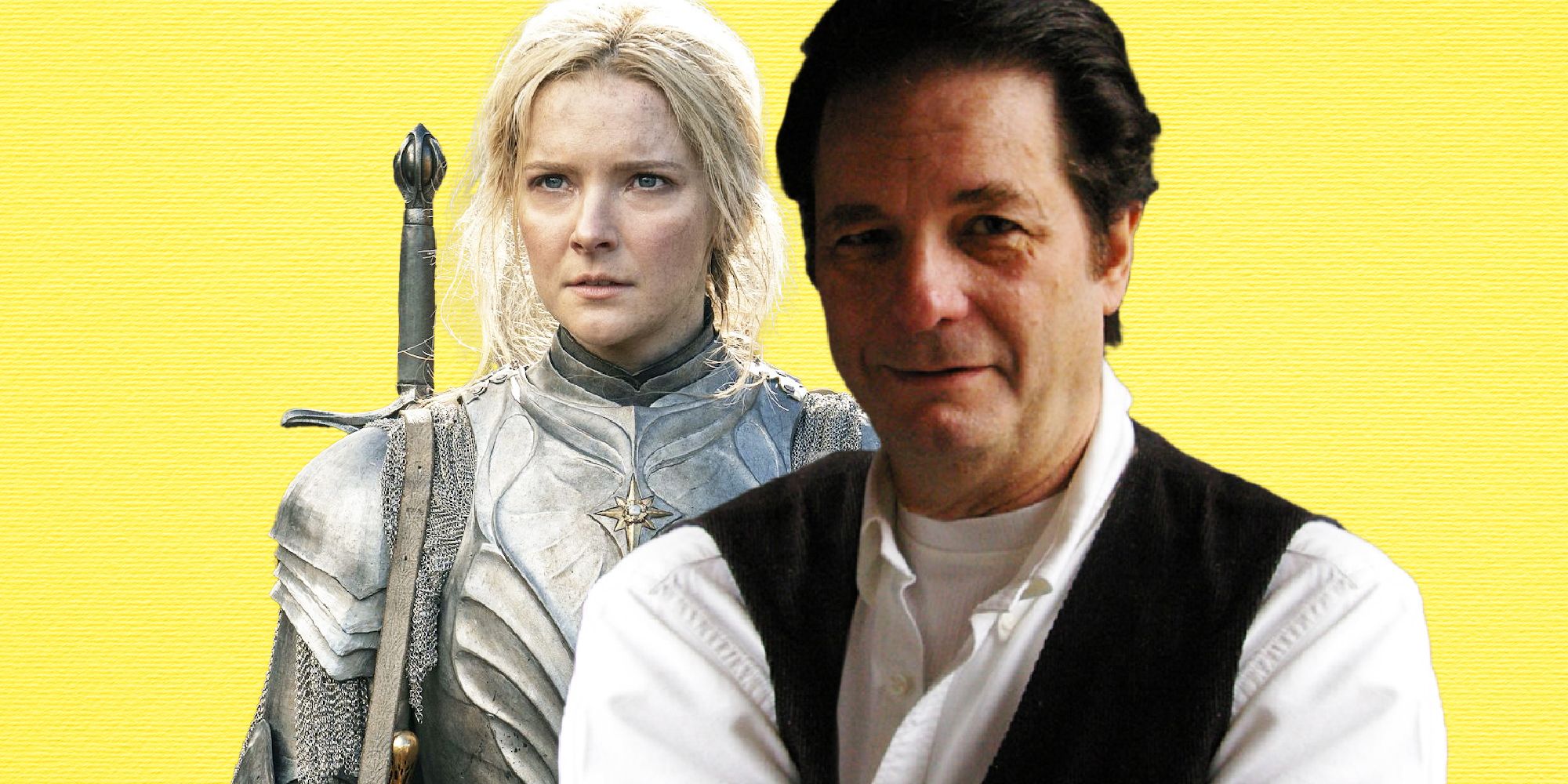 David Day and Galadriel from The Rings of Power