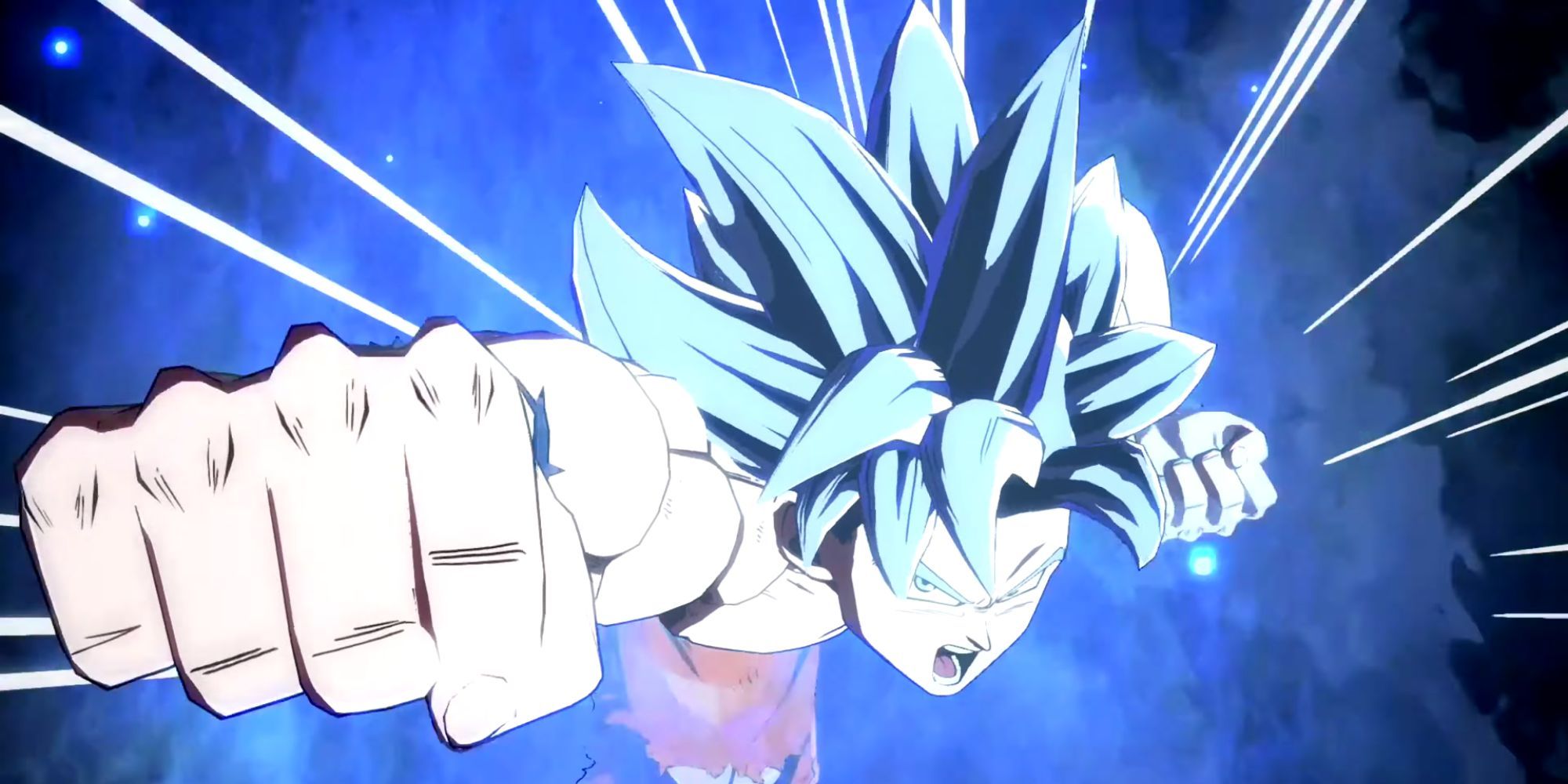 Ultra Instinct Goku in Dragon Ball FighterZ.