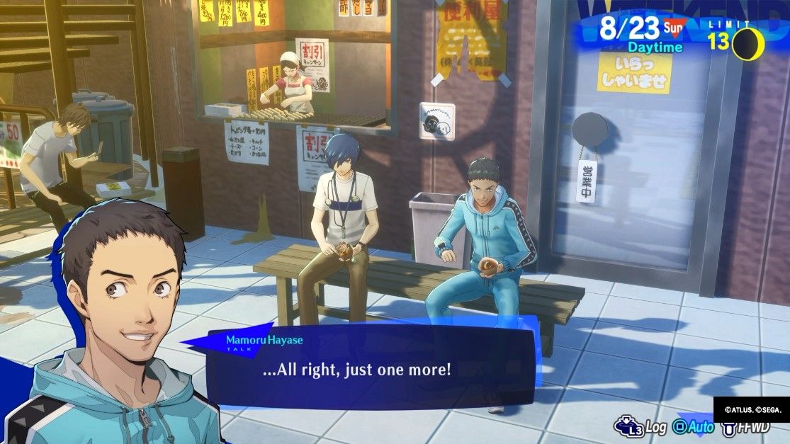 eating takoyaki with hayase persona 3 reload p3r