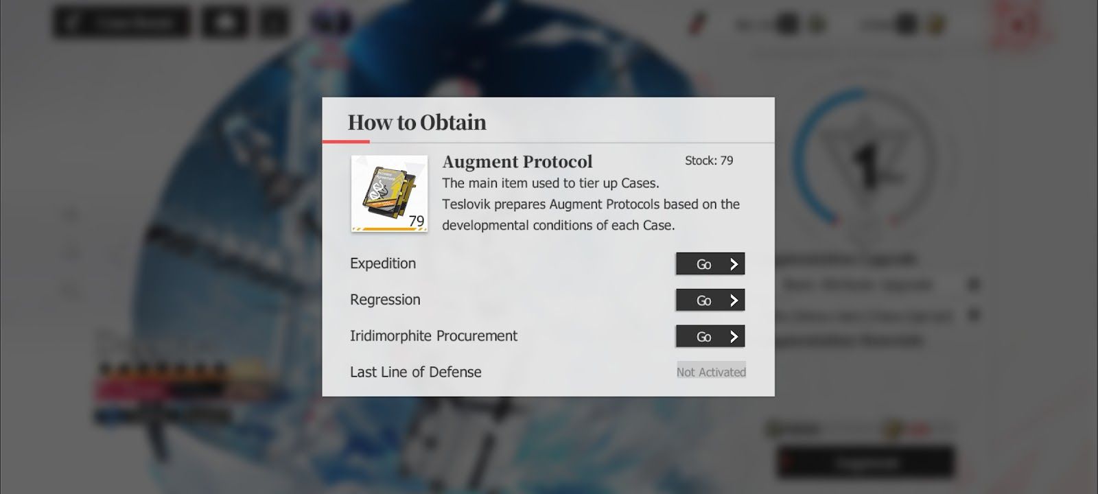 Echocalypse - Augment Protocol&rsquo;s item description