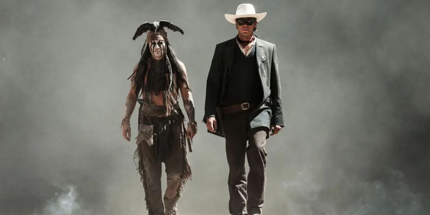 تصویر Tonto و John Reid/Lone Ranger از فیلم Lone Ranger.