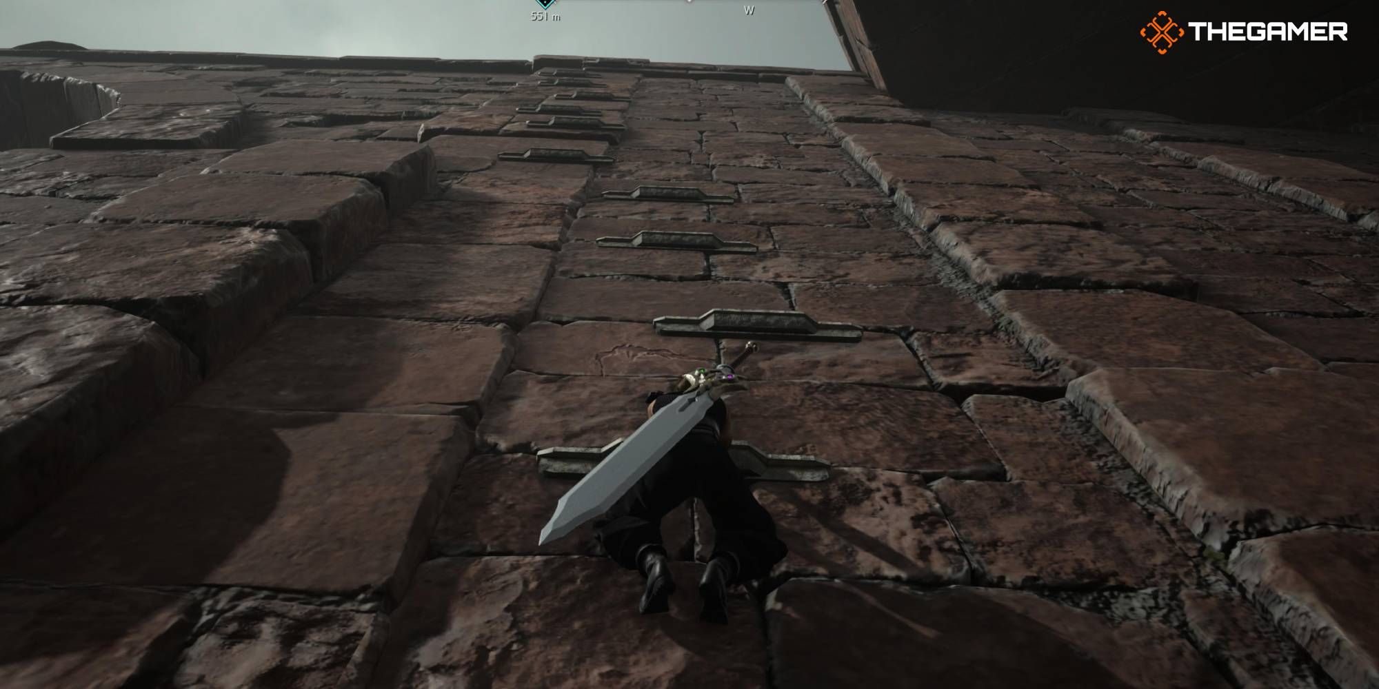 Feature image of Cloud Strife scaling a wall in FF7 Rebirth's swamplands