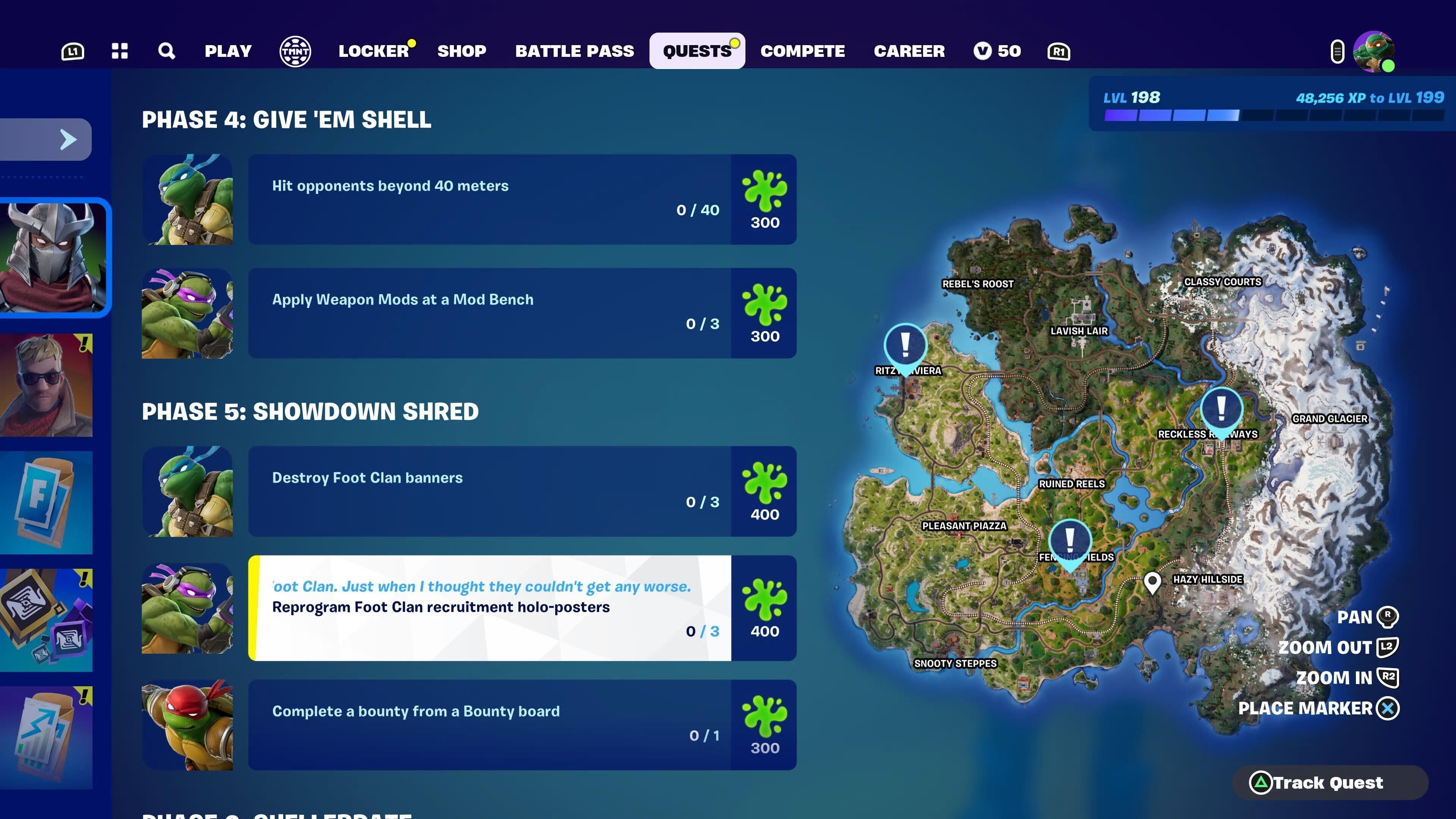 Where To Find Foot Clan Banner And Holo-Poster In Fortnite