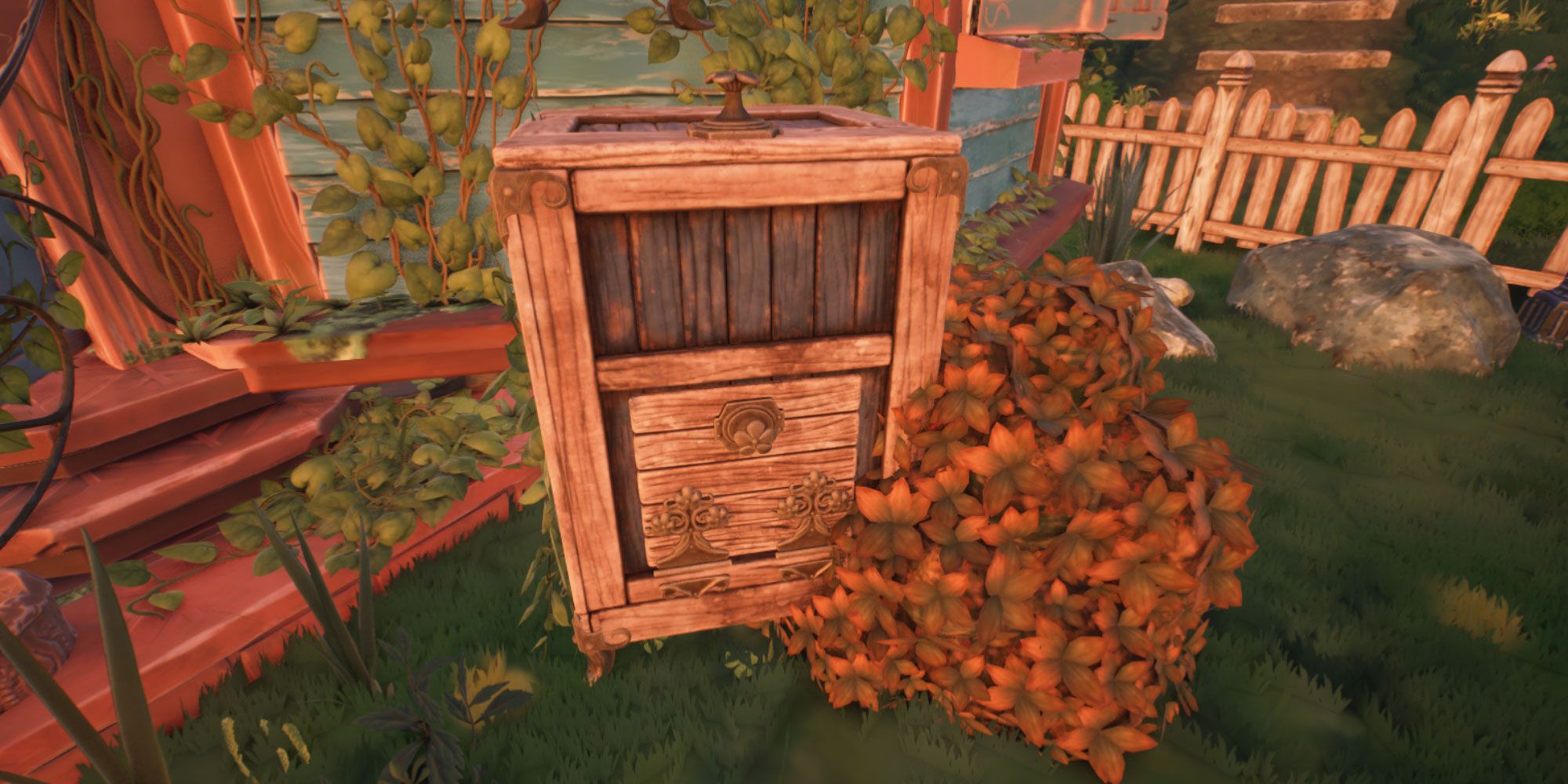 The compost bin in Garden Life: A Cozy Simulator.