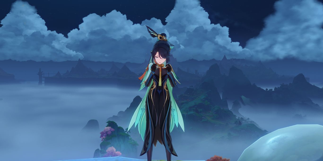 Genshin Impact Xianyun Cleaning Her Glasses