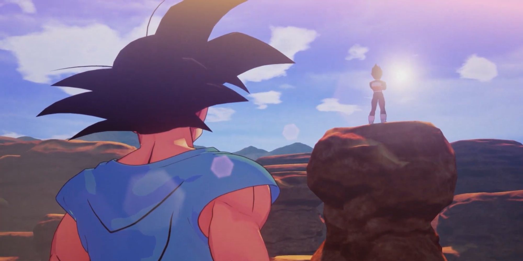 Goku and Vegeta about to have a rematch in Dragon Ball Z: Kakarot.
