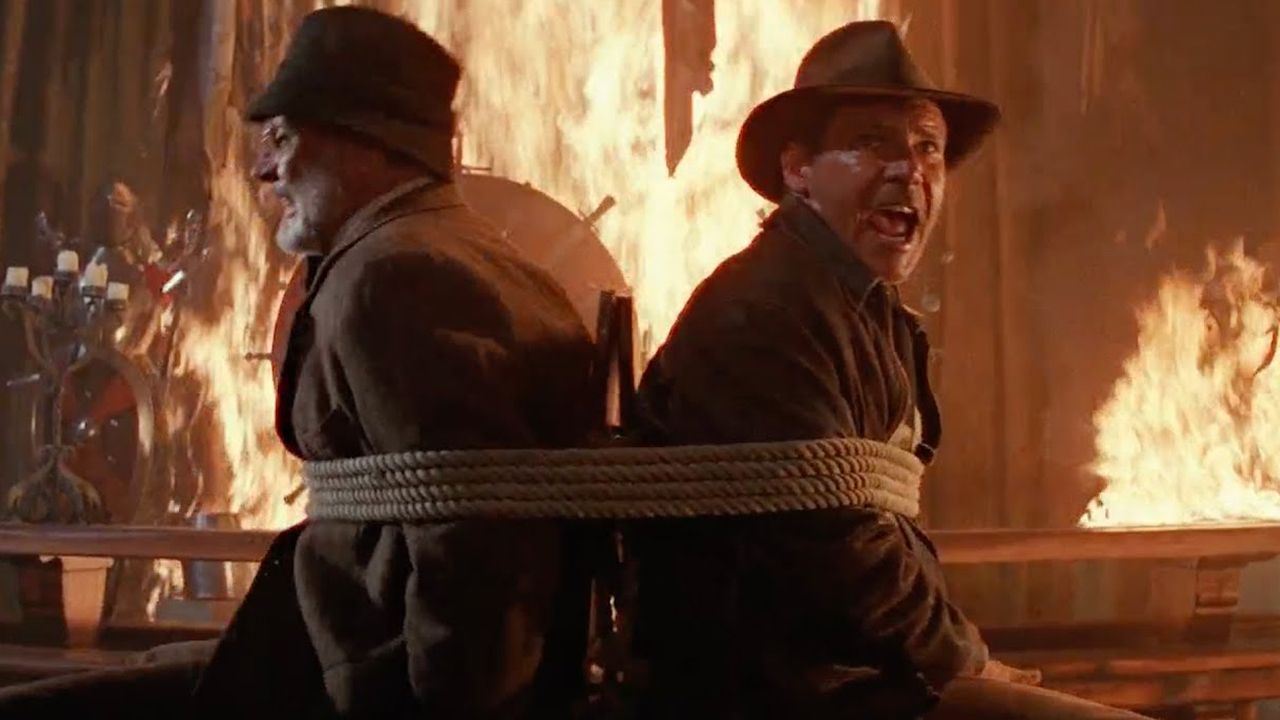 Indiana Jones And The Last Crusade Indiana Tied Up With His Father Henry