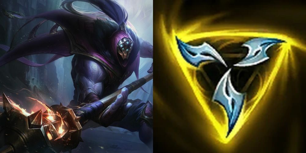 Jax splash art and Trinity Force's Icon in League Of Legends.