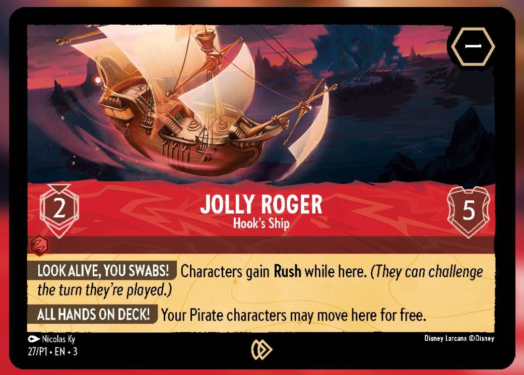 jolly roger hook's ship lorcana