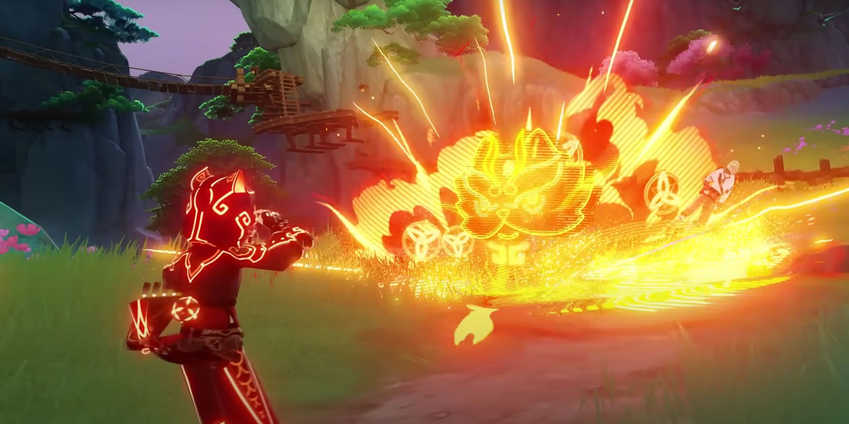 Man Chai&rsquo;s animation during Gaming&rsquo;s Elemental Burst in Genshin Impact