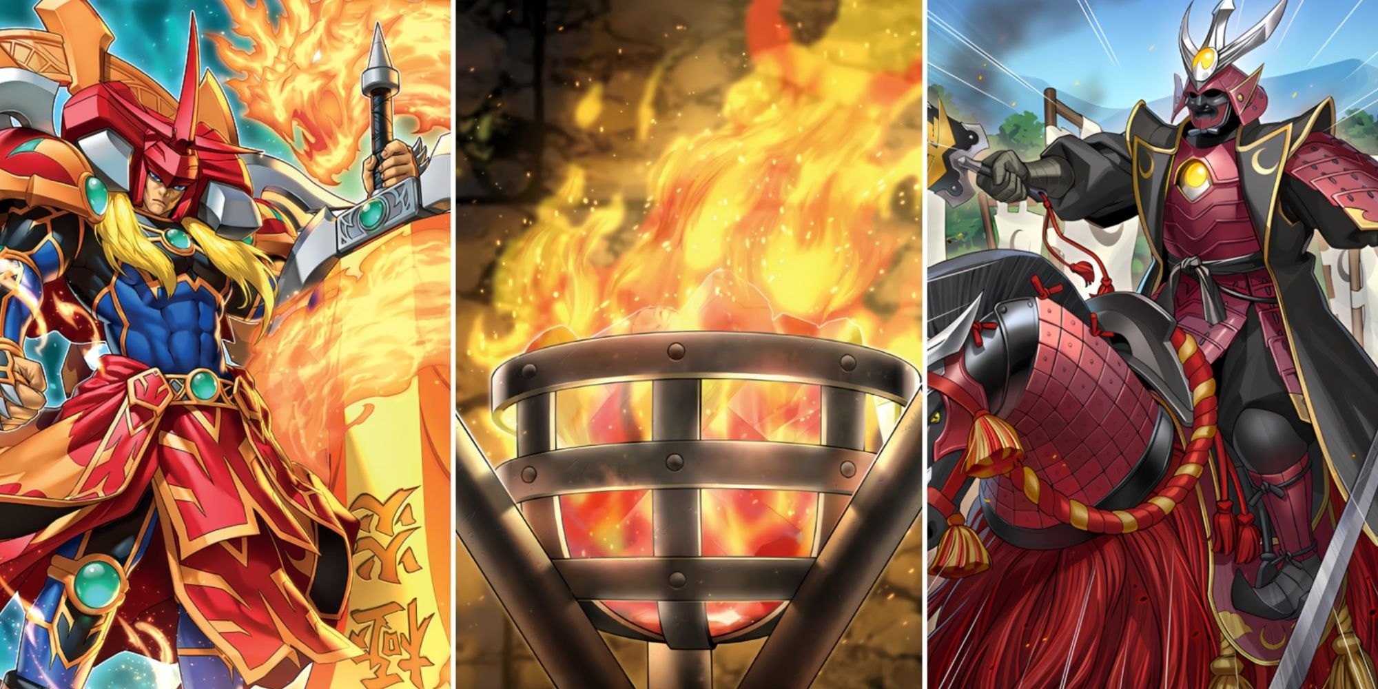 ultimate flame swordsman bonfire and triple tactics thrust yugioh maze of millennia