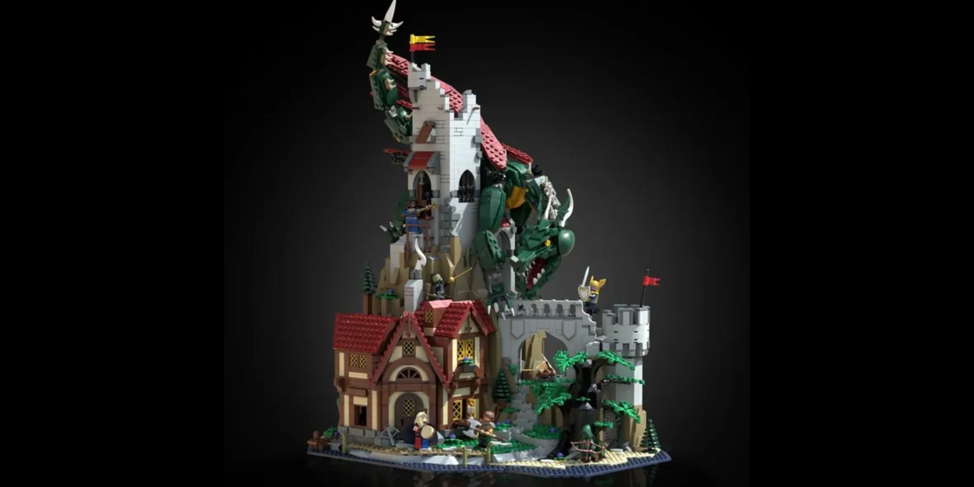 dungeons & dragons dragon's keep lego ideas set