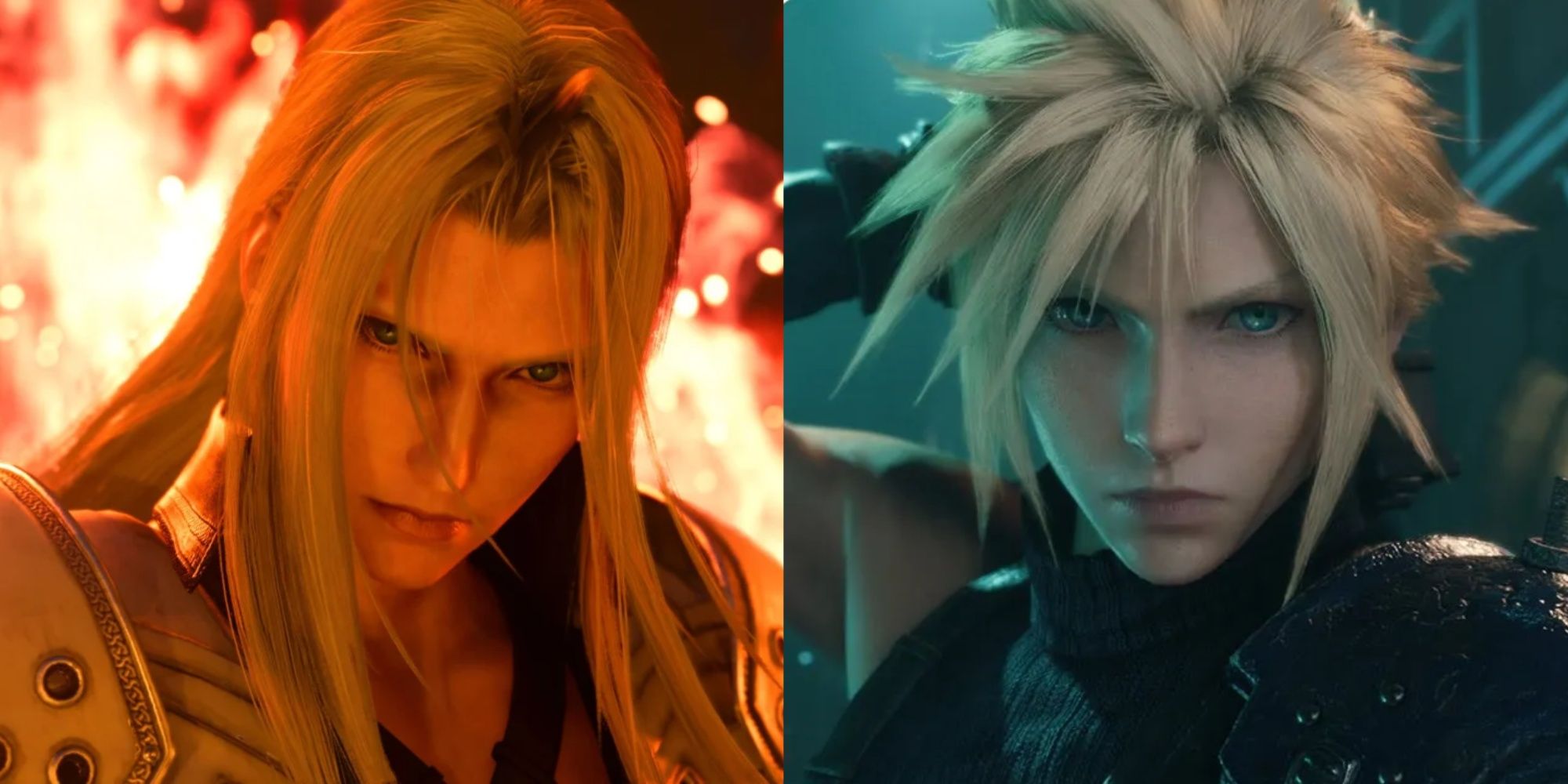 sephiroth and cloud in final fantasy 7 remake and rebirth
