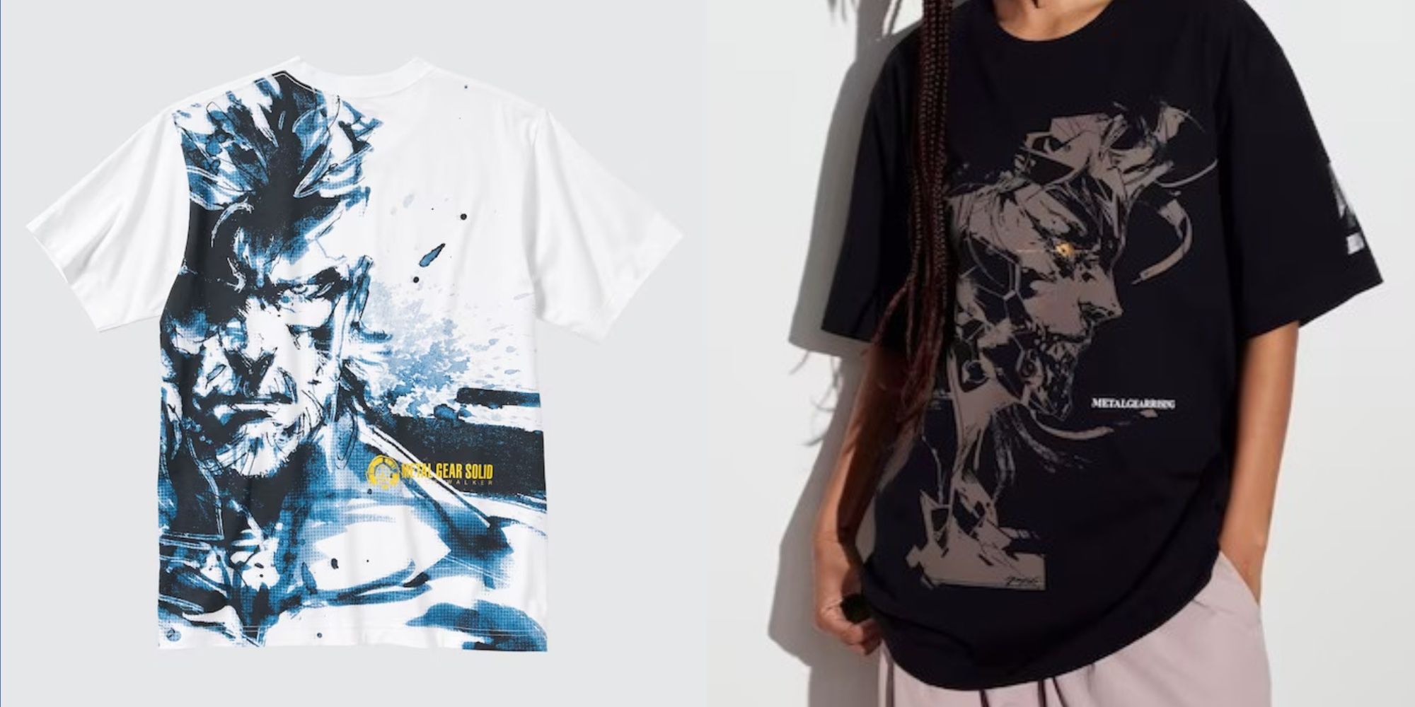 metal gear solid and metal gear rising t-shirts