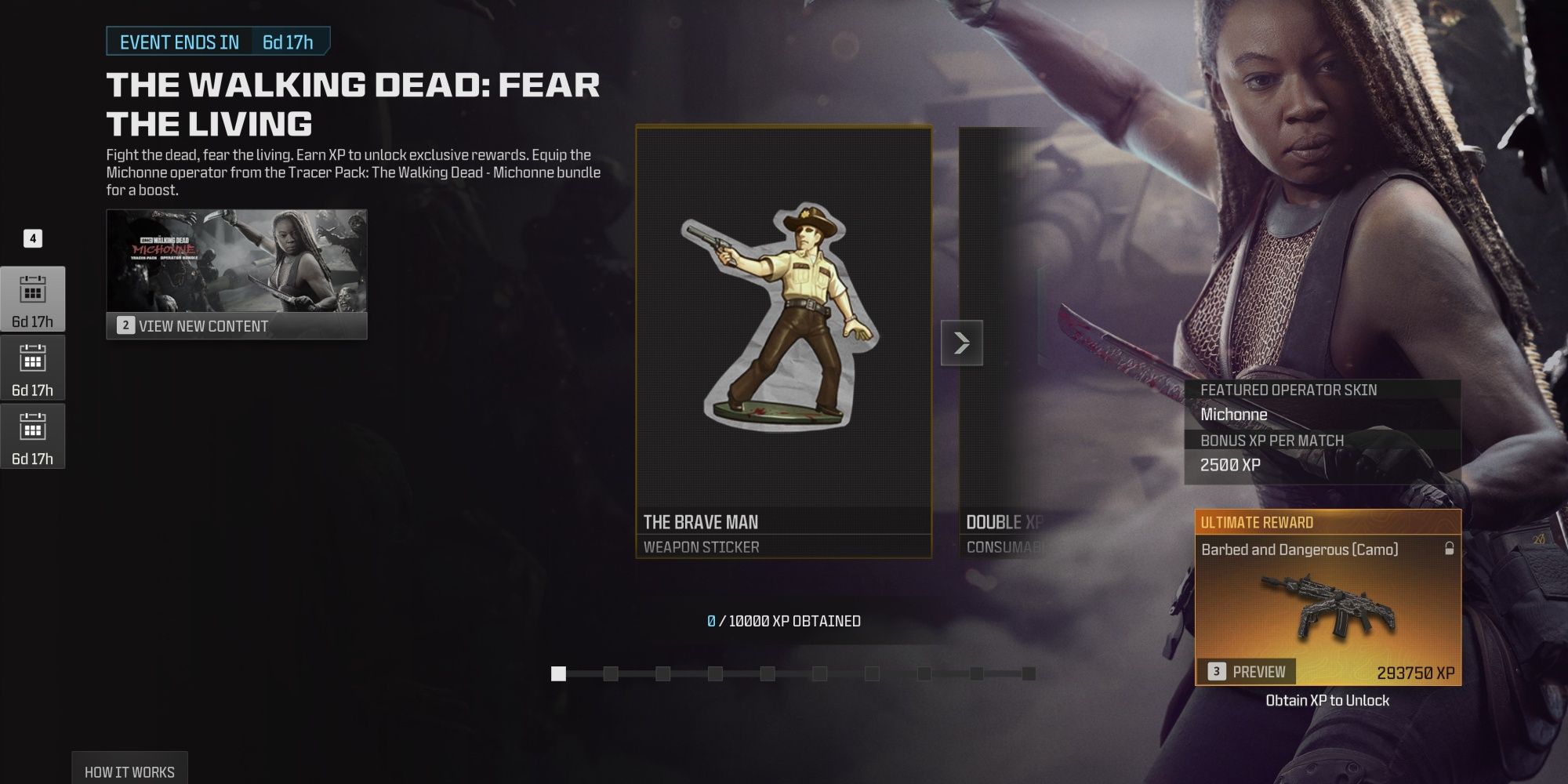 Modern Warfare 3 The Walking Dead Fear The Living Event Reward Track