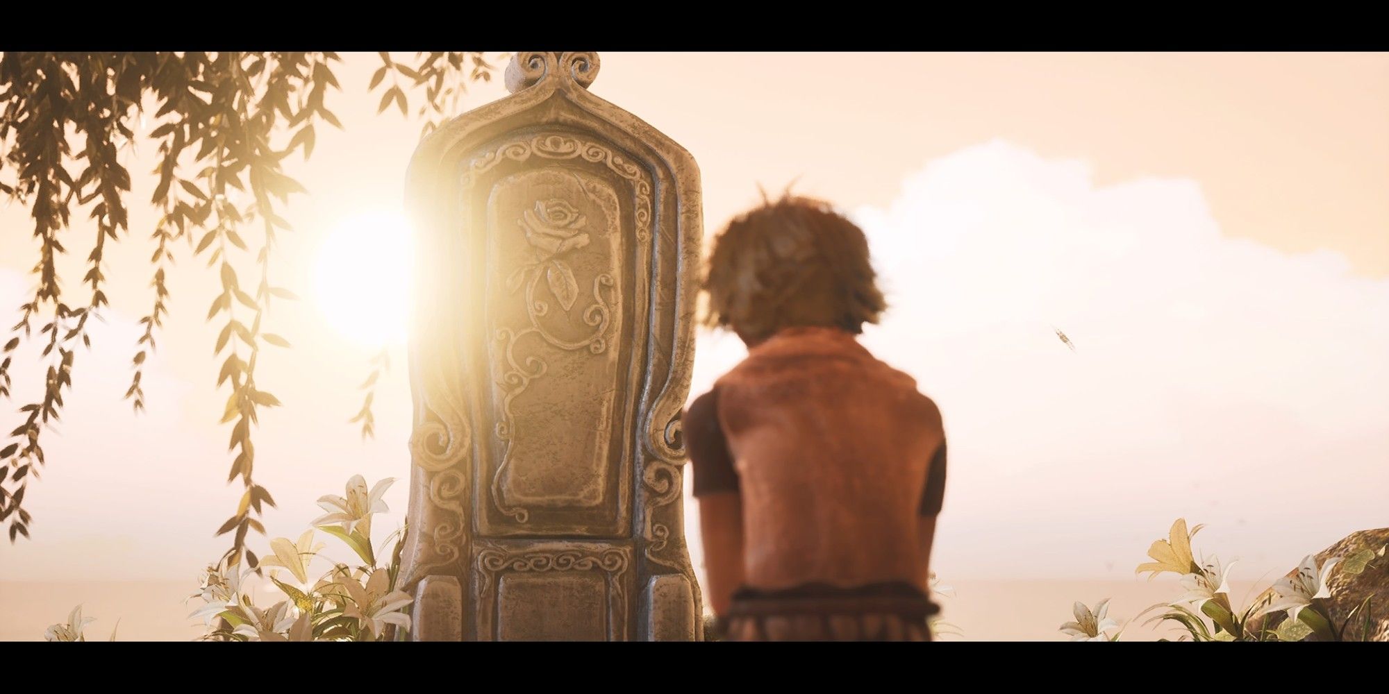 Naiee at his mother's grave in Brothers A Tale of Two Sons Remake