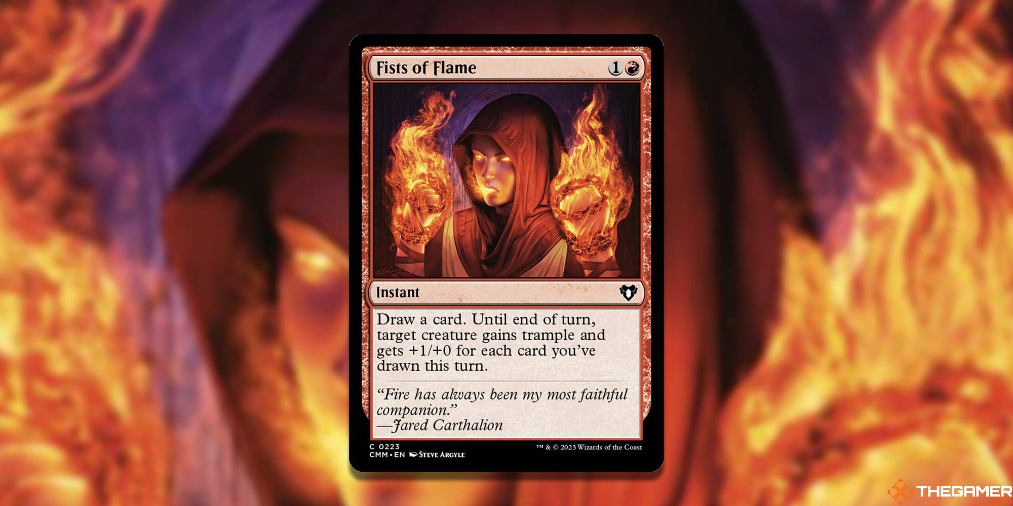 Fists of Flame Magic The Gathering Card