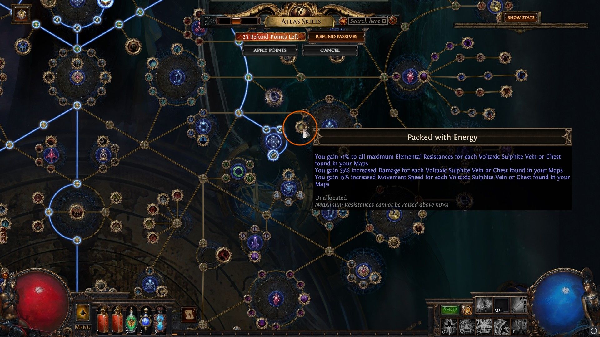 Packed With Energy Atlas Skill Node