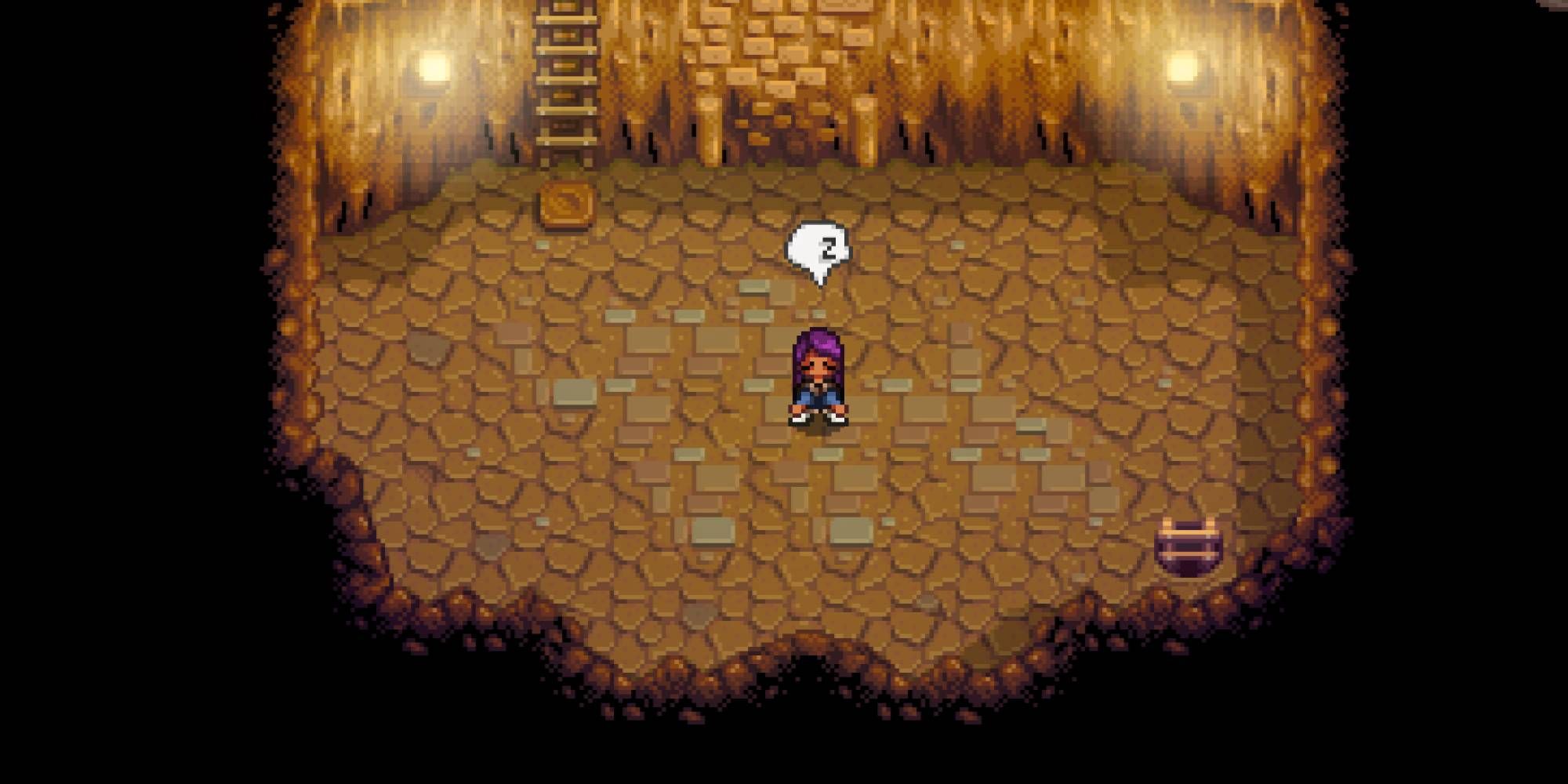 A farmer passing Out In The Skull Cavern