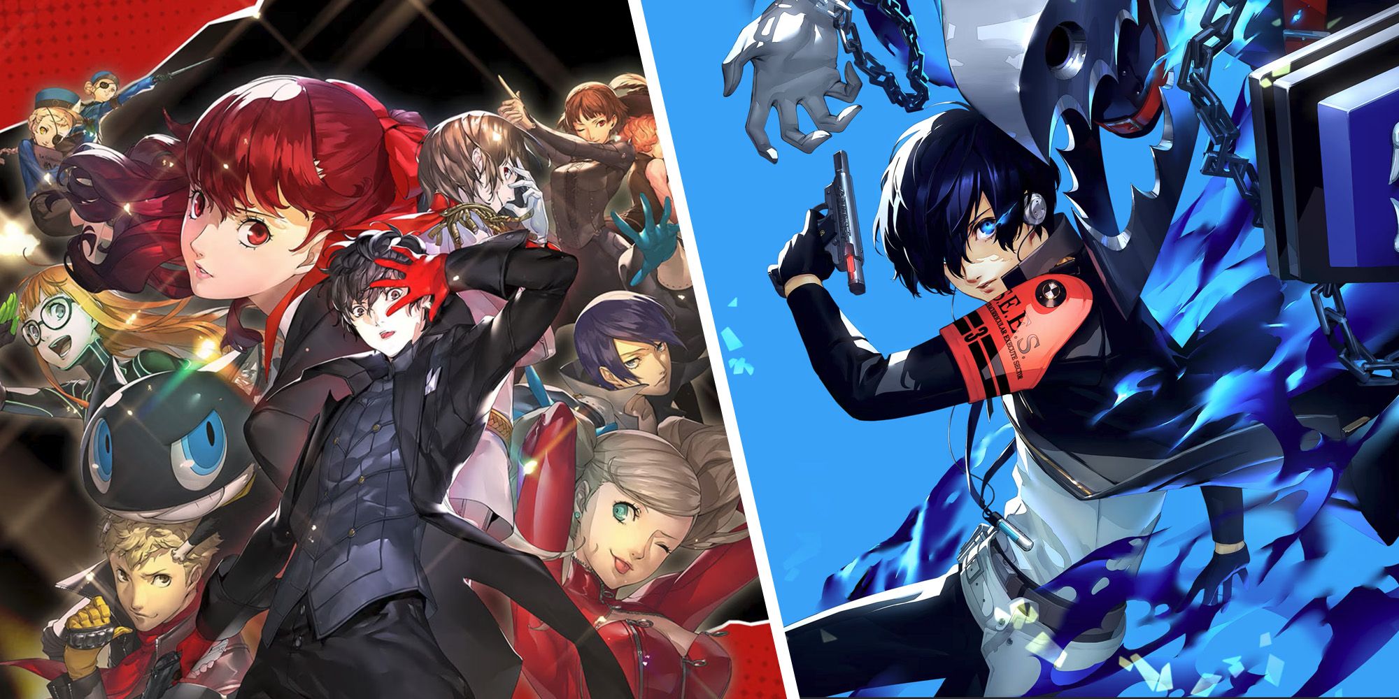 Split image of Persona 3 Reload and Persona 5 Royal