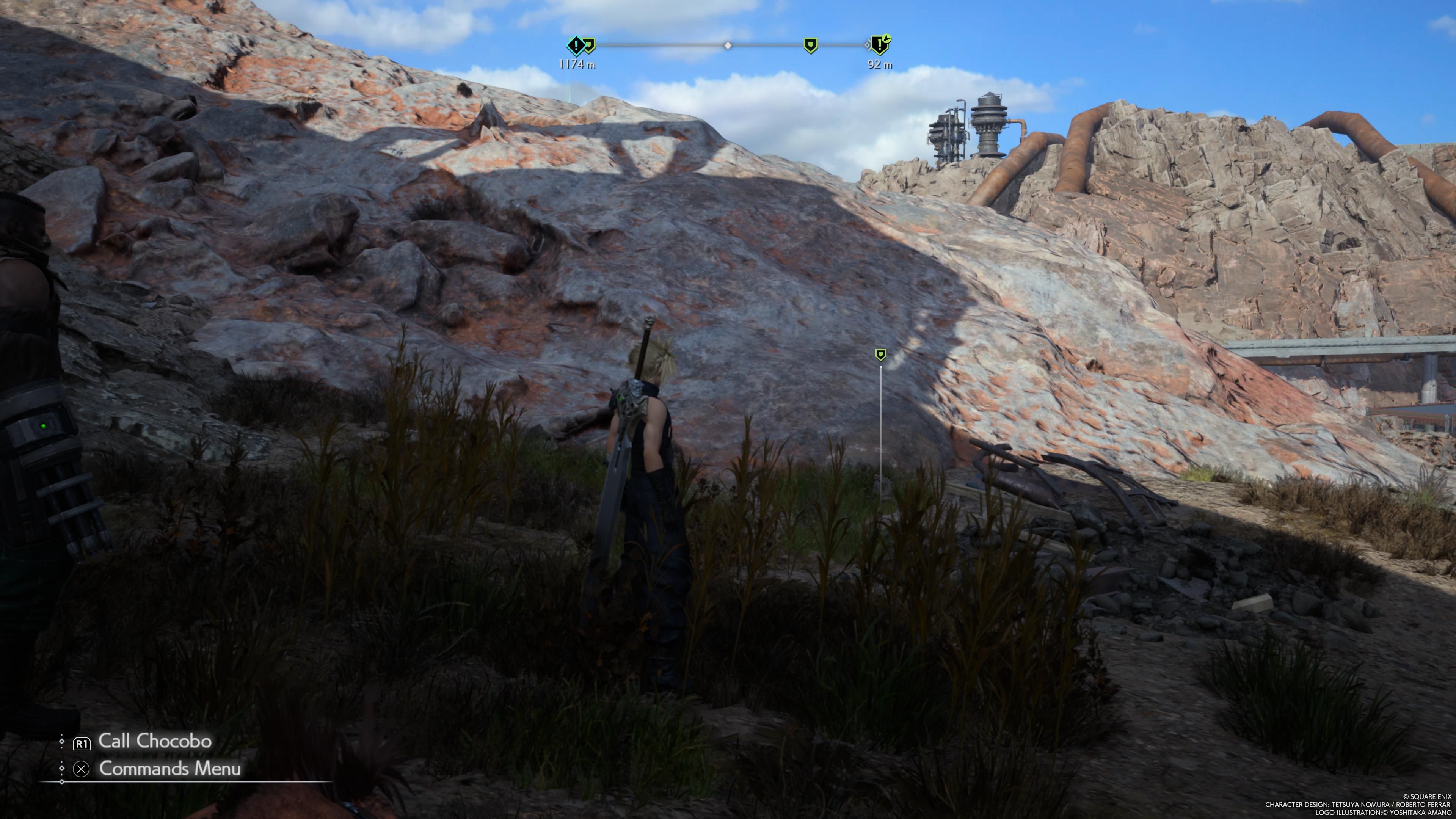 Pipeline repair material marked on the FF7 Rebirth Grasslands map