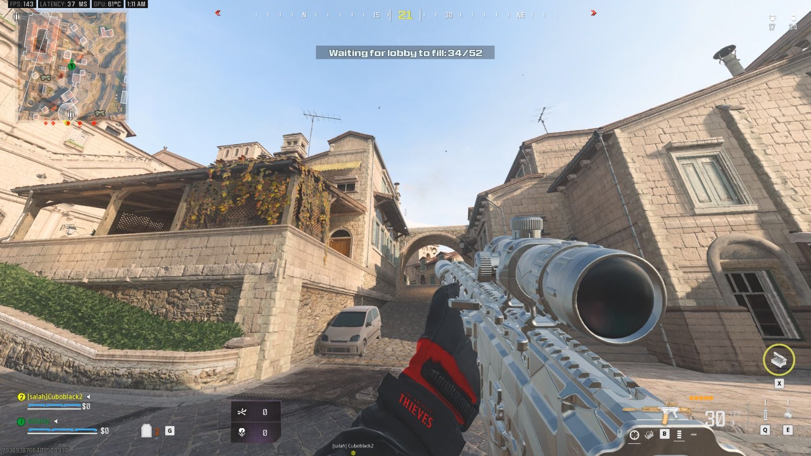 Silver Rifle Gameplay Looking at a nice looking hoouse in fortune&rsquo;s keep in Call of Duty Warzone