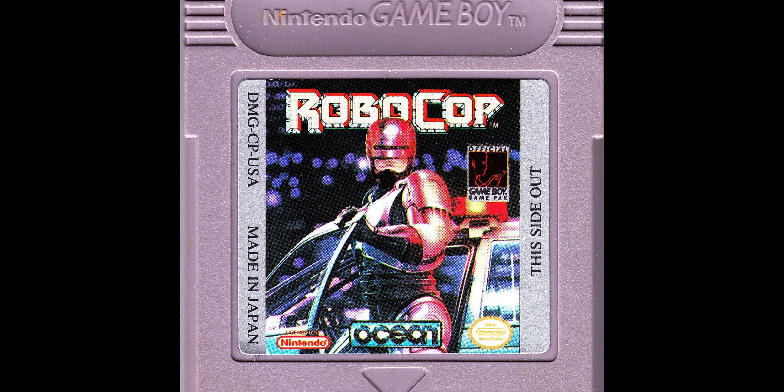 The cartridge for Game Boy's Robocop 