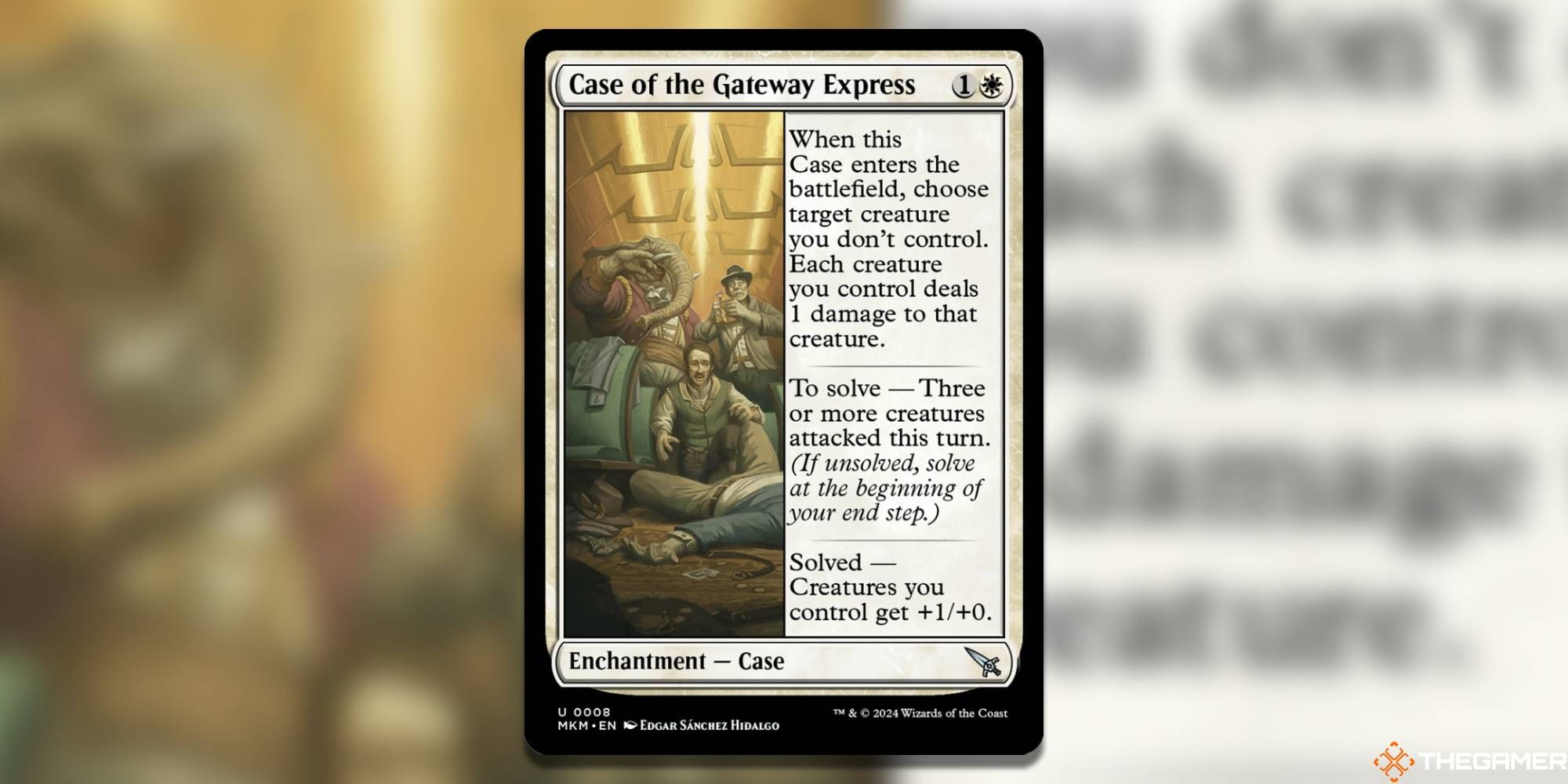 screenshot of case of the gateway express MTG murders at karlov manor card