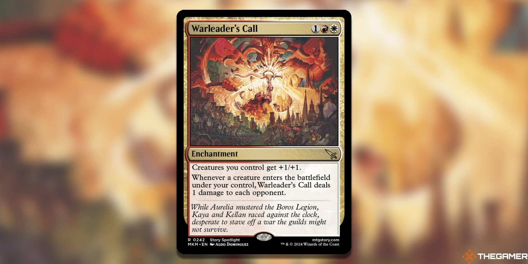 screenshot of warleader&rsquo;s call MTG card murders at karlov manor