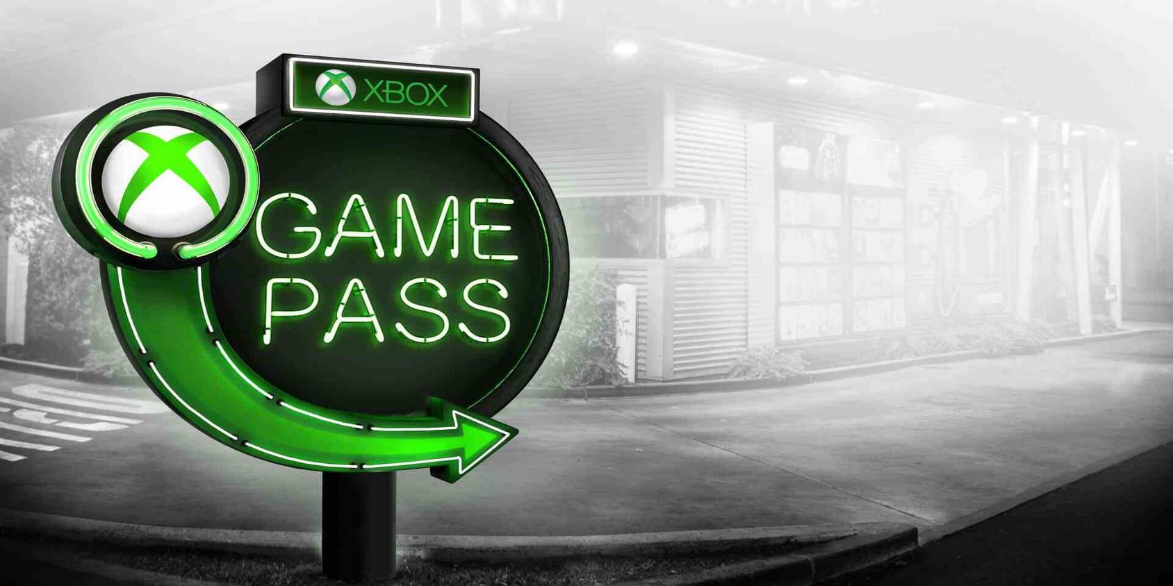 Sign of Xbox Game Pass on a faded background