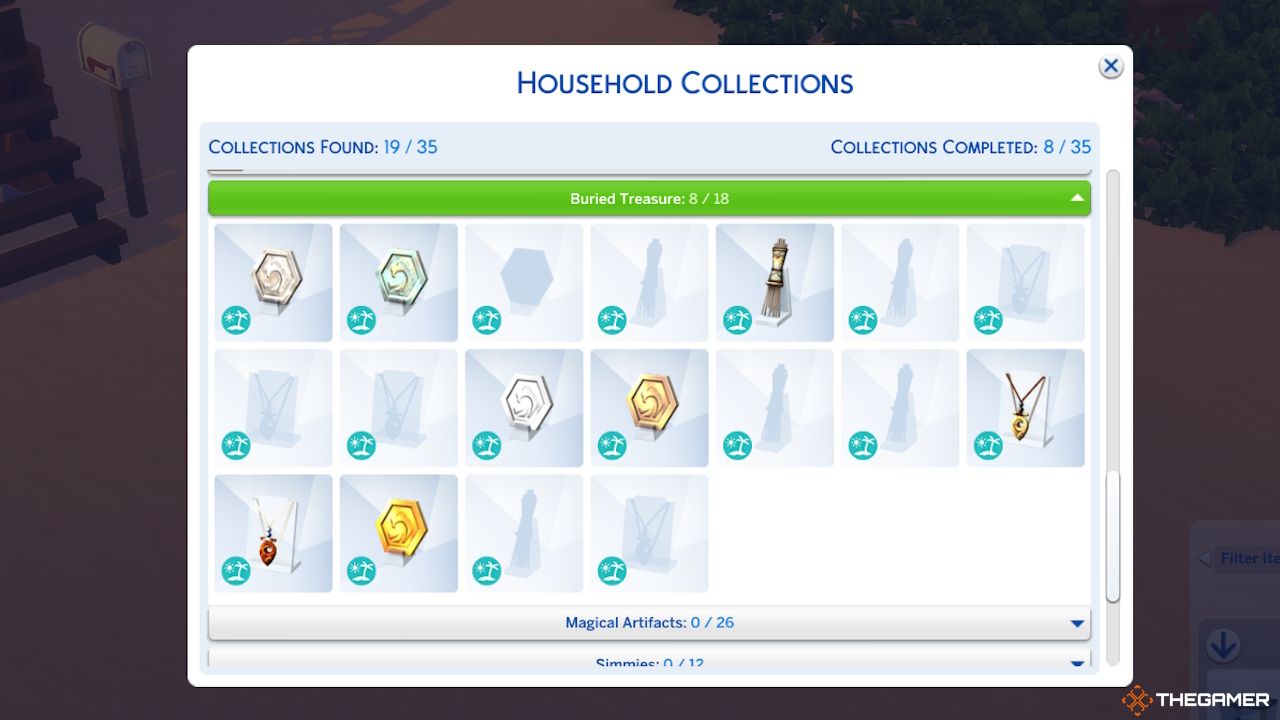 The Buried Treasure collection in Household Collections